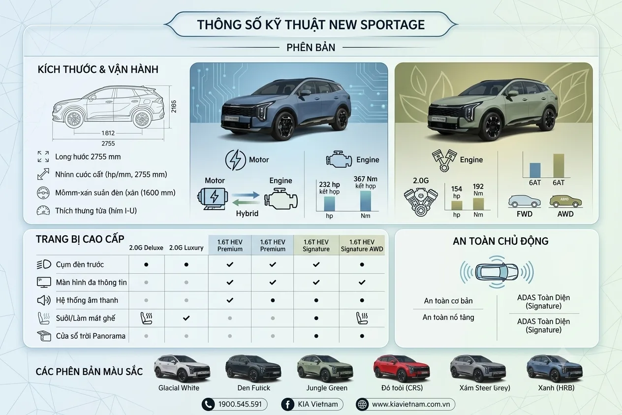 vinhxdcom so sanh kia new hybird KIA New Sportage